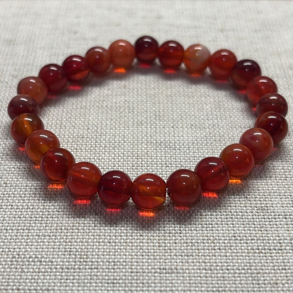 Red agate natural stone bracelet
